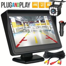 4.3 "CAR TFT LCD Monitor Spiegel CMOS Reverse achteraanzicht Back -upcamera -kit Parkeren