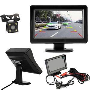 4,3 inch 12V Auto Video achteraanzicht Camera Monitor Back -up omgekeerde camerakit Nacht Vision Reversing Parking System
