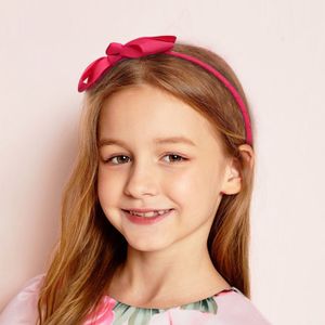 4.3 inch Kids Hairband Children's Candy Colors Hair Band met Grosgrain Ribbon Bows voor Gilr Nieuwe hoofddeksel haaraccessoires