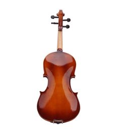 Violín acústico natural del violín del tamaño completo 4/4 con la resina del arco del caso