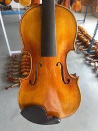 4/4 handgemaakte viool mooie graan vogeloog stijl European Wood Violino met een zaak