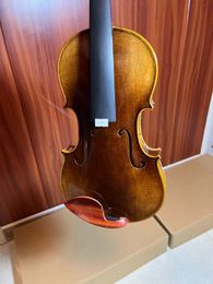 4/4 handgemaakte viool uniek korrel zoet geluid esdoorn bck en sparren top met kast