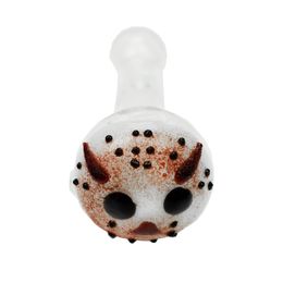 Pipa de mano blanca con cabeza de animal para cachimba: 4,4 pulgadas, precio al por mayor, en existencia para fumar por placer