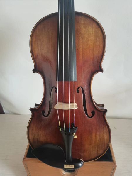 Violín 4/4 modelo Guarneri parte trasera de arce tapa de abeto hecho a mano bonito sonido K2655