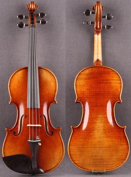 Pièce maîtresse de violon 4/4, en bois européen, copie Antonio professionnelle, étui et archet en Fiber de carbone gratuits