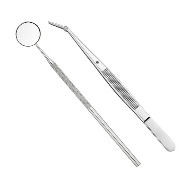 4/5/6 PCS Dentista dentista de acero inoxidable Conjunto de herramientas preparadas para herramientas Tweezer Scalle Scaler Mirror Tartar para instrumentos de acero inoxidable