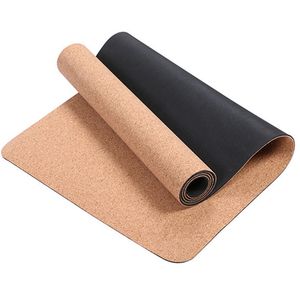 TPE + Cork Yoga Mats voor Fitness Natuurlijke Pilates Gymnastiek Sport Matten Yoga Oefening Pads Massage