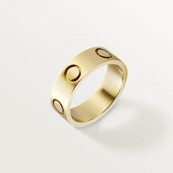 4/5 / 6 mm en acier en acier en acier argent Love Love vis à vis et hommes et femmes Rose Gold Bijoux Designer Couple de luxe promet jamais fondre pas d'anneaux de mariage allergiques