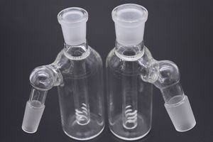 4,5 pouces Verre Bong Ash Catchers 14mm 18mm d'épaisseur Verre Pyrex Bubbler Ash Catcher 45 90 Degrés Verre Ashcatcher Conduites D'eau