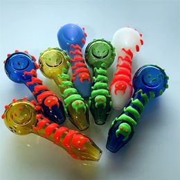 4,5 pouces Glow dans le Dark Fabriqu￩ ￠ la main Scorpion Pipe de foin Pipe de carburant 60g Poids