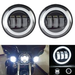 Universa, accesorios para motocicleta, luz LED de paso de 4,5 pulgadas, luz antiniebla, lámpara de conducción auxiliar, luz de conducción puntual para Road King