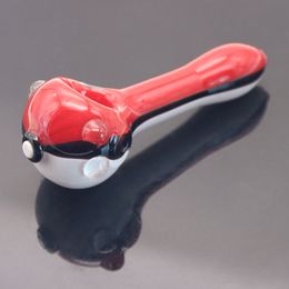 4,5 pouces Pokeball fumer pipe en verre pokeflute monstre tube combo bol cuillère à main tabac brûleur à mazout tuyaux Bongs