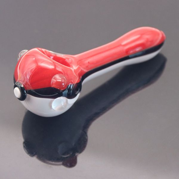 4,5 pouces Pokeball fumer pipe en verre pokeflute monstre tube combo bol cuillère à main tabac brûleur à mazout tuyaux Bongs