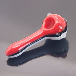 4,5 pouces PokeBall fumer tuyau main cuillère tuyaux pokeflute monstre tube combo bol verre brûleur à mazout tuyau Bongs