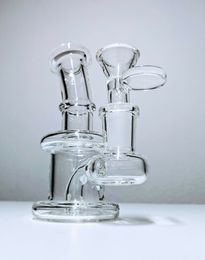 4.5 "Mini Glass Bong Diffused Perc Premium Quality Water Pipe Hookah Bubbler