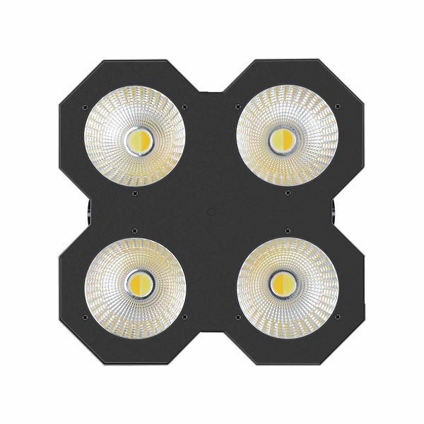 4*50W Chaud + Blanc Froid 2IN1 COB 4 Yeux LED Audience Lumière Pour DJ Party Danse Disco Musique Noël Mariage Théâtre Scène Effet D'éclairage