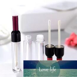 4 5 ML Bouteille de Vin Rouge Clair Mini Tube de Brillant à Lèvres Vide Baume à Lèvres Mignon Bouteille Cosmétique Voyage Brillant Conteneur avec Couvercle pour Échantillons de Rouge à Lèvres