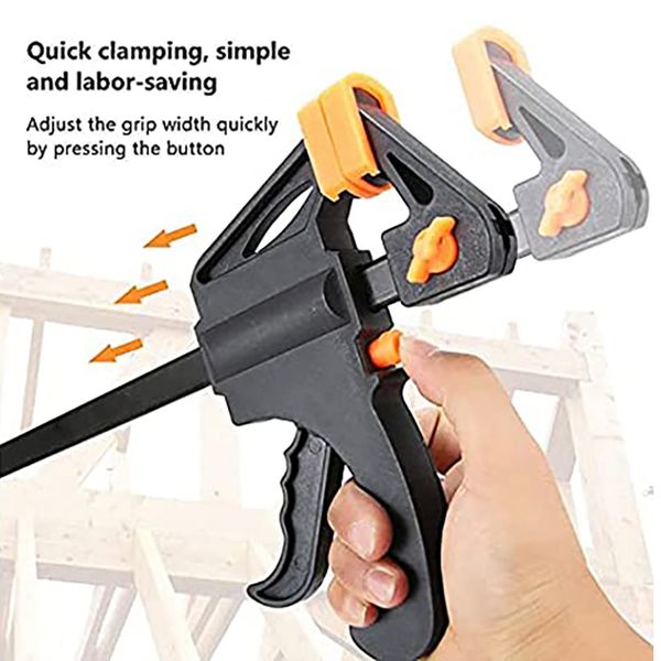 4/6/8/10/12/18/24 pulgadas 1pc Barra de trabajo de carpintería B CLAMP clamp CLAMP Juego duro Relacionamiento rápido Release Diy Carpentry Hool Tool Gadget