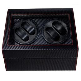 4 + 6 High End Automatic Watch Winder BoxHorloges Opslag Sieraden Houder Display PU Lederen Horloge Doos Ultrastille Motor Shaker Box1