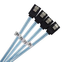 4/6 pcs/configurar cable SATA a SATA 6 Puertos/Cable de fecha SET SATA 7 PIN A SATA 7 PIN Cable SAS 6GBPS Cable divisor HDD para servidor