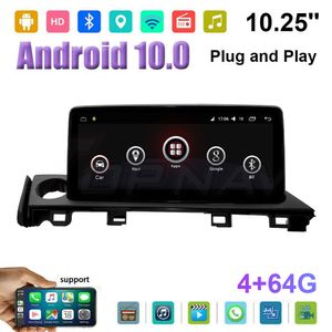 4 + 64G ATTRAL STÉRÉO Radio Player GPS Android FM Tactile écran pour Mazda 6 2016-2018