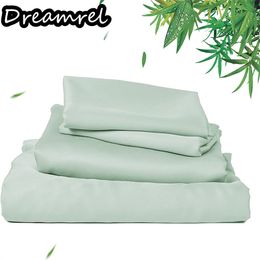 4 / 6pcs Lit de lit de lit de lit 100% feuilles de bambou eco friendly rikes hôtel gratuit silky arme de lit moelleux