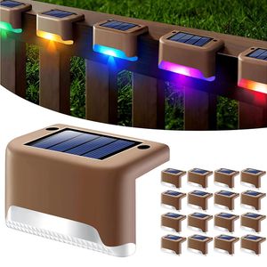 PATH Trap LED ZONNE LICTEN IP65 Waterdicht RGB Outdoor Garden Off Hek Wandwand Lawn Landschap Lamp Trap Nachtlicht