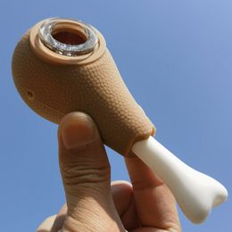 4,7 pouces en silicone Pipe de tuyau de fumé bol pipe à main