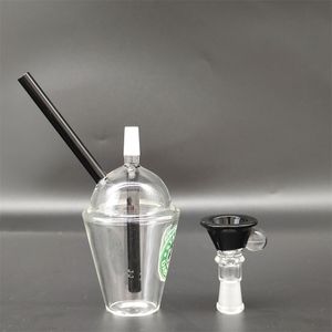 4.7inches Narguilé manque Starbucks Cup Bang en verre Mini conduites d'eau dap rig et plates-formes pétrolières Bangs en verre Fumée