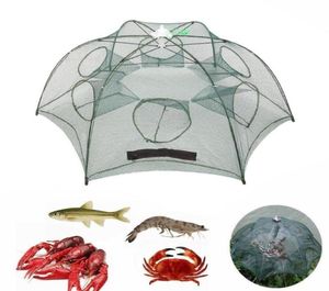 4 8 12 16 trous pliants de pêche automatique Fish Minnow crevel Crab Mesh Trap portable pêchet Net Tools4383239