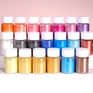 4/8/12/20 / 24pcs Mica Poweder pour bricolage Epoxy Resin Dye Pigment Pigment Moule de résine Pigments artisanaux