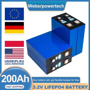 4/8/16/32/48 pièces LiFePO4 3.2V 200Ah batterie Rechargeable Lithium fer Phosphate Batteri système d'énergie solaire bricolage cellule pour bateaux RV