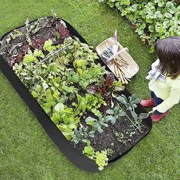 4/8 Grid Gardening Felt Planting Bag Tuin Planter Bloem Potten Lay-out Waterdichte Bloempot Indoor Outdoor Gebruik / Planters