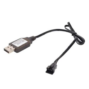 4.8V SM 2P plug USB-oplaadkabellijn 6.4V/7.4V Charger SM-3P 4P JST-plug RC Toys voor Ni-CD Battery RC voor auto-voertuigen