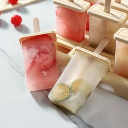 4-9 cellen grote siliconen ijs ijsvorm Popsicle mallen diy zelfgemaakte dessert vriezer vruchtensap ijs popmaker malsticks