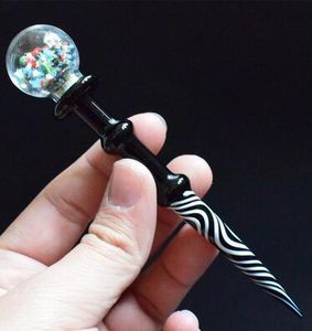 5 pouces Wax Dabber Tool Carb Cap et Wax Oil Rigs Dab Stick Carving Tool pour E Nails Dab Nail et Quartz Nail