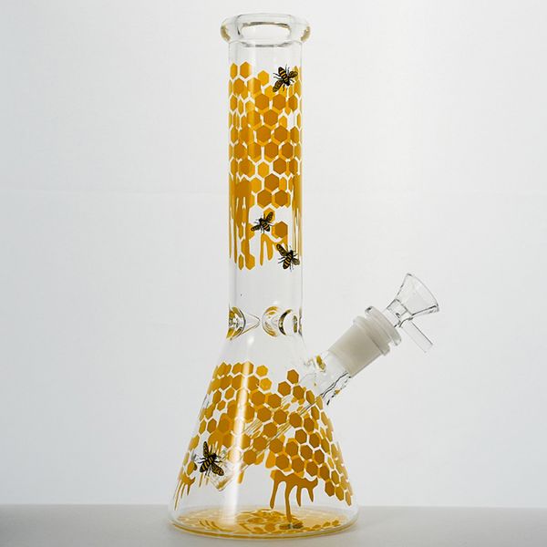 4 Estilos Bongs de agua de vidrio Tubos de agua gruesos de 4 mm Vaso embriagador Cabezal de ducha Perc Cera Difundida Downstem Glass Oil Dab Rigs Tazón recto Downstem