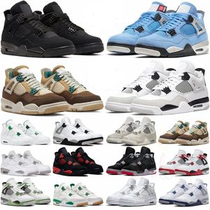 Herren und Damen Jumpman 4 Luxus-Sportschuhe Black Cat Sail Red Cement Yellow Thunder White Orio Cold Grey Blue University Seafoam Herren-Sportschuhe