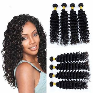 Passion cheveux vendeurs brésilien vague profonde cheveux humains 4 paquets en gros 100% vierge Extensions de tissage de cheveux humains couleur naturelle