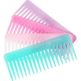 4-Color Blue Zoo Candy-Colored Large-Size Wide-Tooth Comb Hair Curling Comb Heat-Resistant Anti-Static Hairdressing Comb