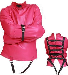 4 couleurs femme Sofe cuir réglable lié Bondage camisole de force manteau pour femmes érotique corps harnais fétiche Cosplay adulte BDSM Sex2779789