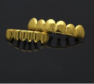 4 kleuren grills 6 tanden boven en 6 bodem grillz set met siliconen model vampier hiphop sieraden