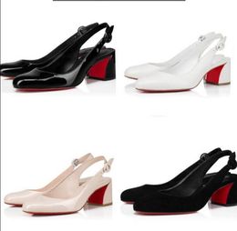 4 kleur rode ontwerper So Jane Sling Sandals schoenen Patentkalf leer 55 cm hoge hakken feestjurk bruiloft slingback lady gladiator sandalias us 4-12 met doos stofzak