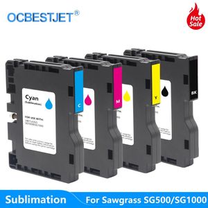 4 kleur Sublimatie Inkt Cartridge Voor Ricoh Sawgrass SG500 SG1000 Inkjet Printer Warmteoverdracht Hete Pers Inkt Voor T-shirt masker