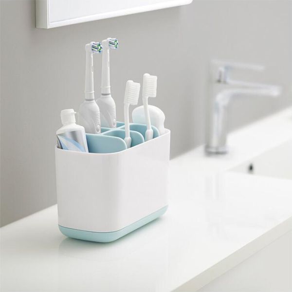 Porte-brosse à dents 4 couleurs Brosse à dents automatique Porte-distributeur de dentifrice Brosse à dents électrique Boîte de rangement Accessoires de salle de bain 210322