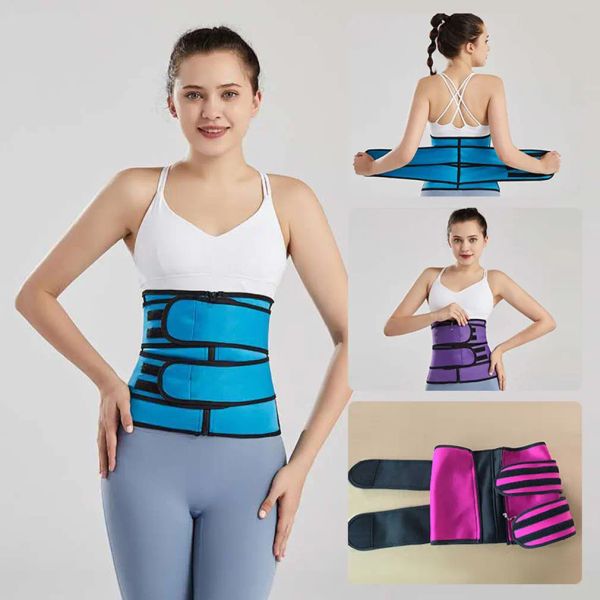 Entrenador de cintura de 4 colores para mujer, cinturón moldeador de cuerpo de neopreno, envoltura adelgazante, reductor de vientre, moldeador de barriga, ropa moldeadora de sudor, corsé de entrenamiento