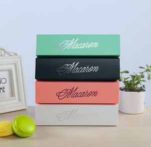 4 kleuren 6 holtes Macaron Baking Packing Chocolate Cake Packaging Bronzing West Point Cartridge Box Lade6585682