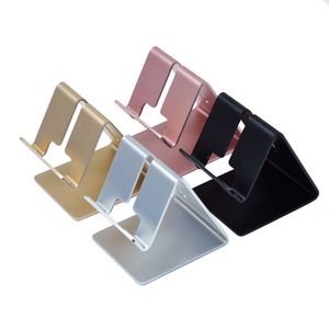 4 Kleuren Aluminium Telefoon Stand Tafel Bureauhouder Desktop Mount Cradle Charge Cable voor iPhone Tablet PC