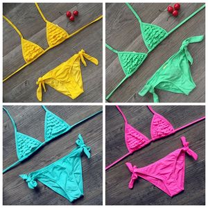 4 couleurs marque été filles maillot de bain soild bébé enfants maillots de bain biquini infantile maillots de bain filles bikini falbala pour 6-14 ans