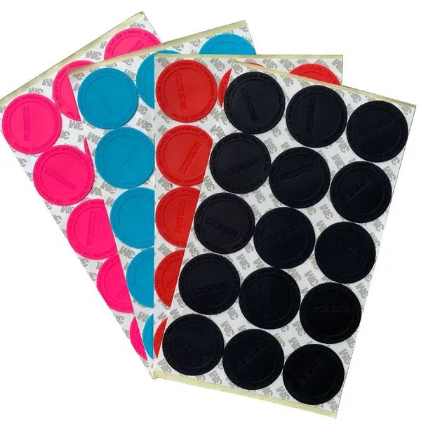 4 couleurs tasses tapis sous-verres en caoutchouc souple PVC fournitures d'hôtel publicité tampons d'isolation thermique ronds sous-verres en silicone antidérapants costume pour gobelets de 10 oz à 30 oz